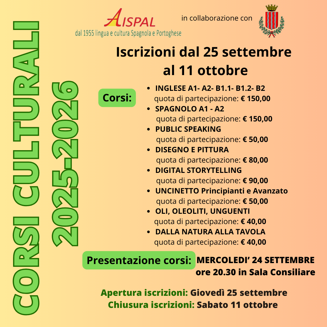 IG CORSI CULTURALI 2025