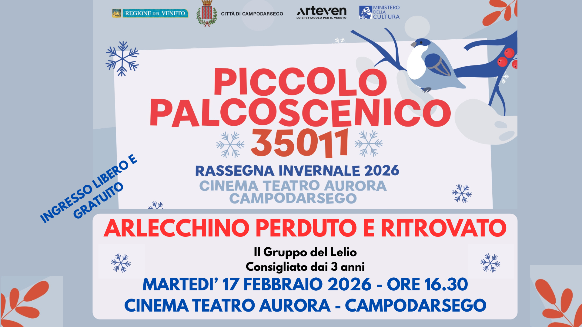 Evento rassegna ragazzi 17.02