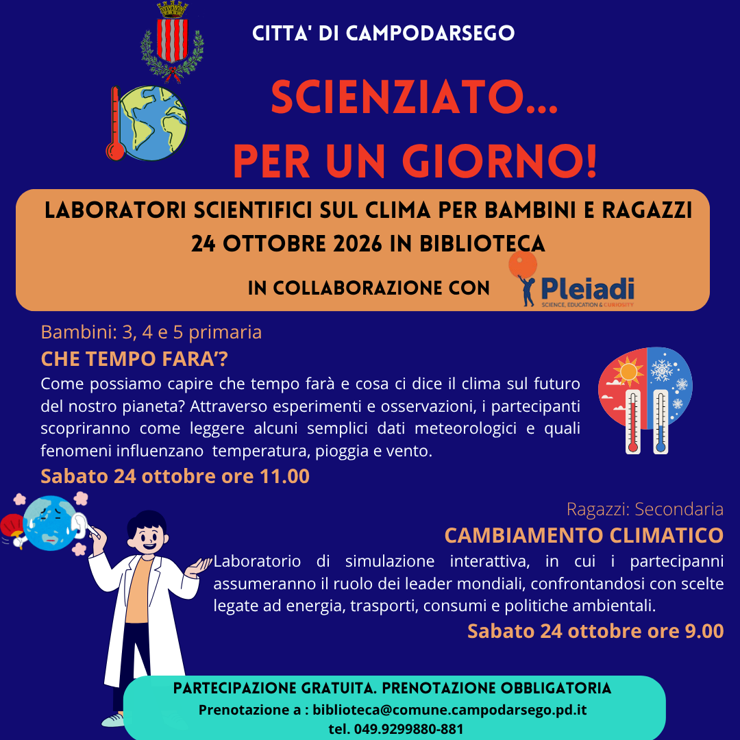SCIENZIATO MEDIE E 3 4 5 ELEMENTARE