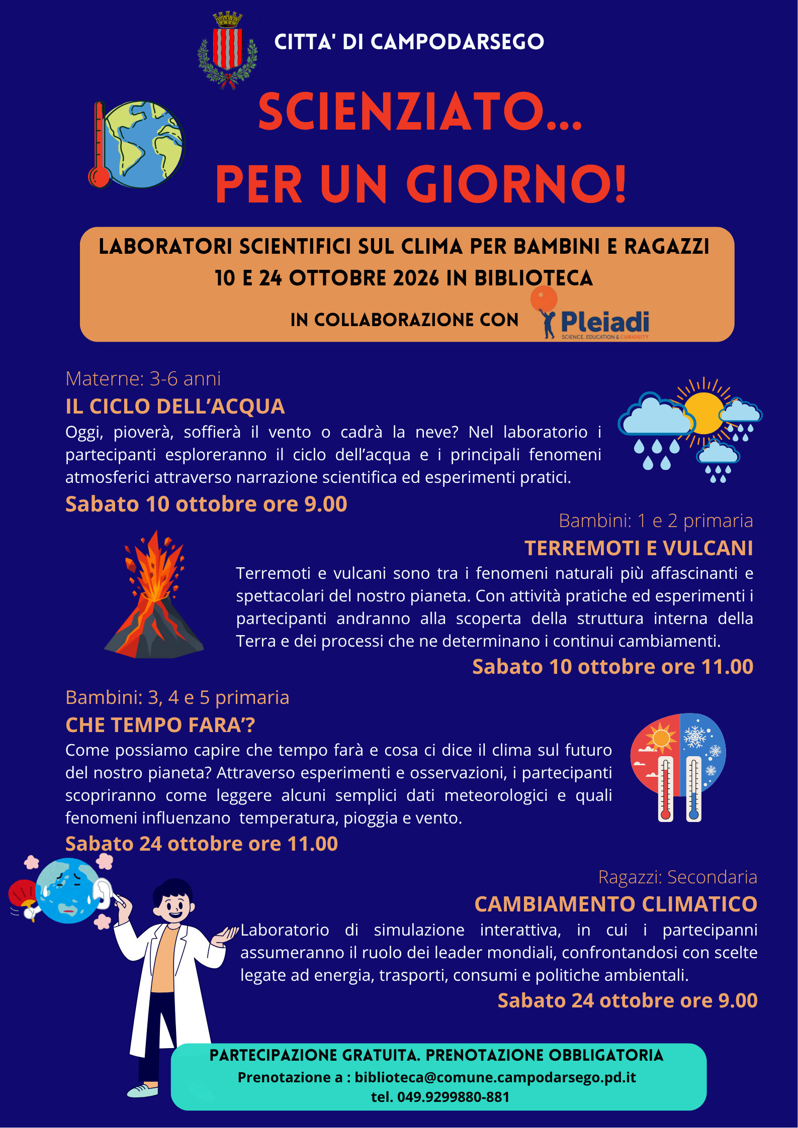 Scienziato per un giorno 2026 locandina